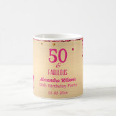 Mug 50e Anniversaire haute talons or rose glam (Centre)