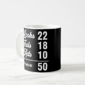Mug 50e anniversaire Look 22 Feels 18 Actes 10 50 Year (Devant gauche)