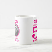 Mug 50e anniversaire maintenant et puis nom de la phot (Centre)