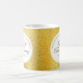 Mug 50e anniversaire Mariage Gold Coeurs d'huile Confe (Centre)