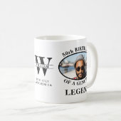 Mug 50e anniversaire Monogramme Photo (Devant droit)
