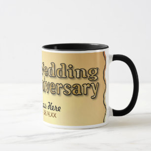 Mug 50e anniversaire - Or - Personnaliser