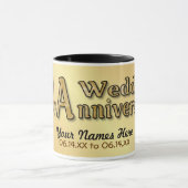 Mug 50e anniversaire - Or - Personnaliser (Centre)