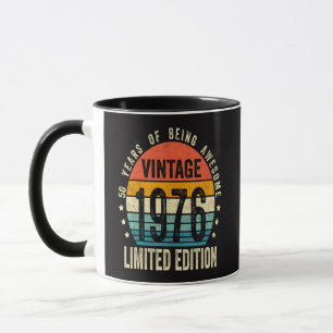 Mug 50e anniversaire Vintage 1976 Édition limitée