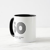 Mug 50e fête d'anniversaire Favoriser l'année Vintage (Devant gauche)