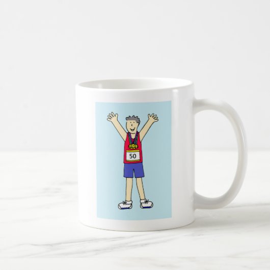 Mug 50e Marathon Félicitations pour Lui (Droite)
