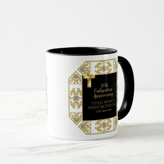 Mug 50e PRIEST Cabinet Anniversary Personalized (Devant droit)