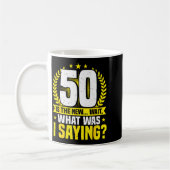 Mug 50th Birthday, 50 Is The New... Funny 50 Years Old (Gauche)