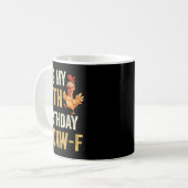 Mug 50th Birthday Funny F-caw-f Chicken Rooster Crow F (Devant gauche)