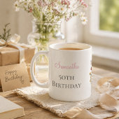 Mug 50th Birthday Party Wildflower