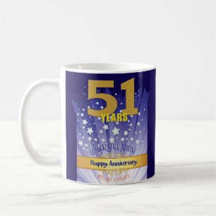 Mug 51e anniversaire de rétablissement personnalisé ch