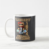 Mug 52 Year Old January 1974 Teddy Bear 52nd Birthday  (Gauche)