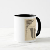 Mug 53 Noirs par état Natifs blancs (Devant droit)