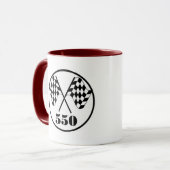 Mug 550 drapeaux Checkered (Devant gauche)