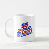Mug 55 Pas de peur Pas de limites Pas d'excuses Annive (Gauche)