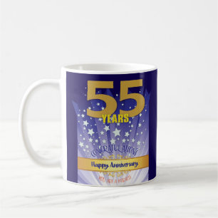 Mug 55e anniversaire de rétablissement personnalisé ch