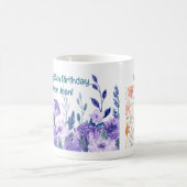 Mug 55e anniversaire Fleurs Aimer Élégant Floral moder (Centre)