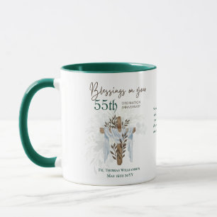 Mug 55e ORDINATION ANNIVERSAIRE Prêtre Pasteur Ministr