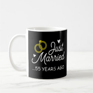 Mug 55ème anniversaire de Mariage marié il y a 55 ans