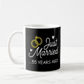 Mug 55ème anniversaire de Mariage marié il y a 55 ans