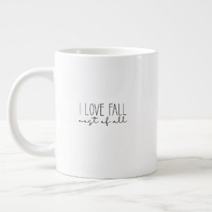 Mug (591 ml) - I Love Fall Most Of All Extra Grote Beker