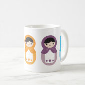 Mug 5 amoureux de Matryoshka (Devant droit)