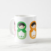 Mug 5 amoureux de Matryoshka (Devant gauche)
