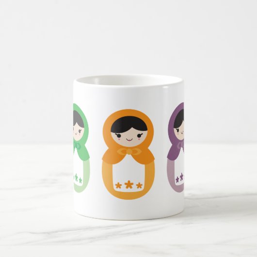 Mug 5 amoureux de Matryoshka (Centre)