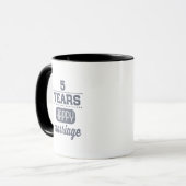 Mug 5 ans de mariage heureux (Devant gauche)