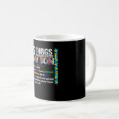 Mug 5 choses que vous devriez savoir sur mon fils, sen (Devant droit)