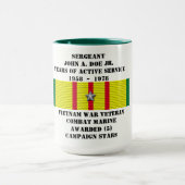 MUG 5 ÉTOILES COMBAT MARINE VIETNAM WAR VETERAN (Centre)