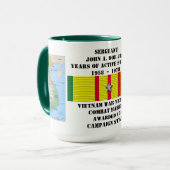 MUG 5 ÉTOILES COMBAT MARINE VIETNAM WAR VETERAN (Devant gauche)