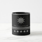 Mug 5 Étoiles Silver Text Black Professional Business  (Centre)