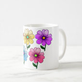 Mug 5 Fleurs de couleur (Devant droit)