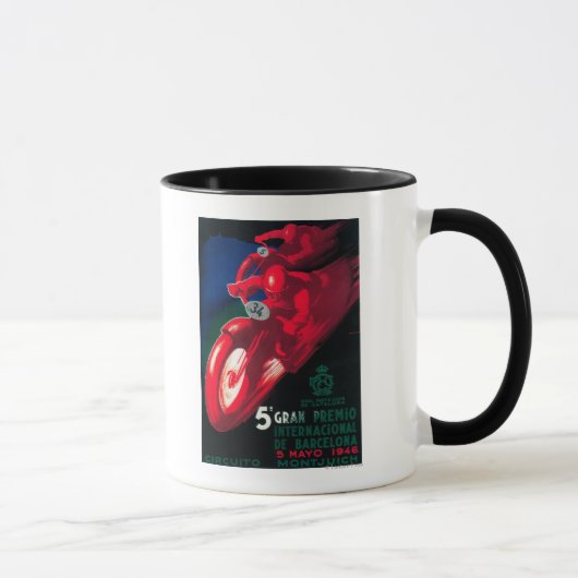 Mug 5 Gran Premio Poster de moto Internat'l (Droite)