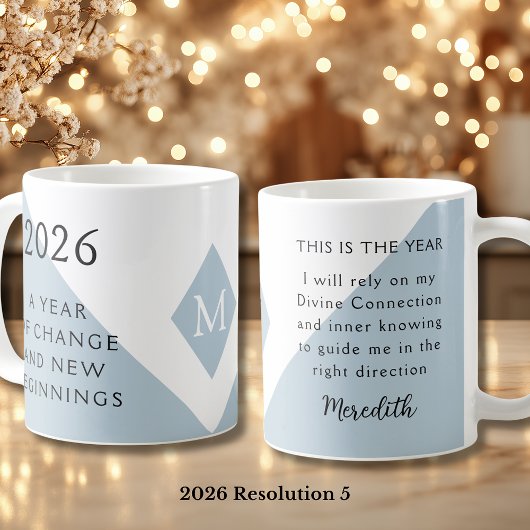 Mug 5. New Year Resolution for 2026 Year of Change 