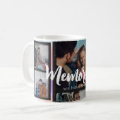 Mug 5 Photo Collage Couple Romantique Moderne Élégant (Devant gauche)