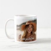 Mug 5 Photo Collage - Mod Minimal avec texte de script (Gauche)