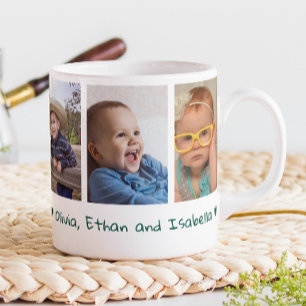 Mug 5 Photo Love You Daddy Fête des pères 2023 Vert