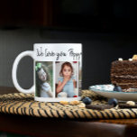 Mug 5 Photo Love You Poppy Happy Fête des pères 2023<br><div class="desc">Cute fête des pères tasse personnalisée avec 5 photos,  vous aimez la typographie du Pavot et les noms des petits-enfants.</div>