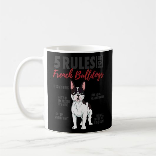 Mug 5 Règles Pour Chien À Chien À Chien À Chien À Chie (Gauche)