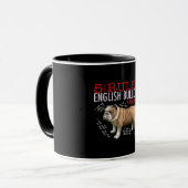 Mug 5 Règles pour les propriétaires de bulldog anglais (Devant gauche)
