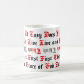 Mug 5 slogans traditionnels de sobriété (Centre)
