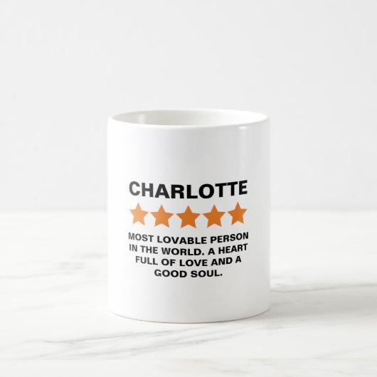 Mug 5 Star Review nom Customizable (Centre)