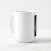 Mug 5 termes mortels employés par une femme (Devant gauche)