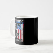 Mug 5 Things You Dont Mess With For Proud Patriotic Am (Devant gauche)
