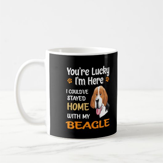 Mug 5 Tu Es Heureux Chez Toi Avec Mon Beagle (Gauche)