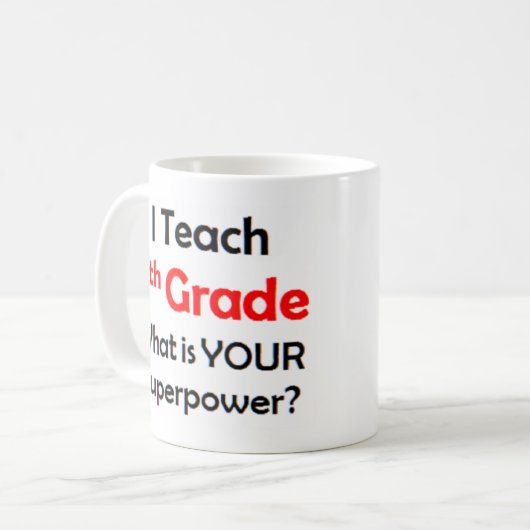 Mug 5e année (Devant gauche)