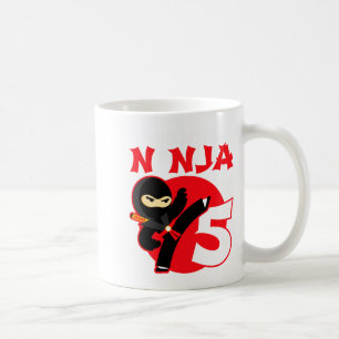 Mug 5e anniversaire Enfants de 5 ans fête Petit Ninja