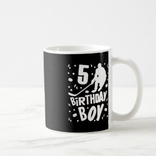 Mug 5e anniversaire Garçon Hockey sur glace Enfants 5 